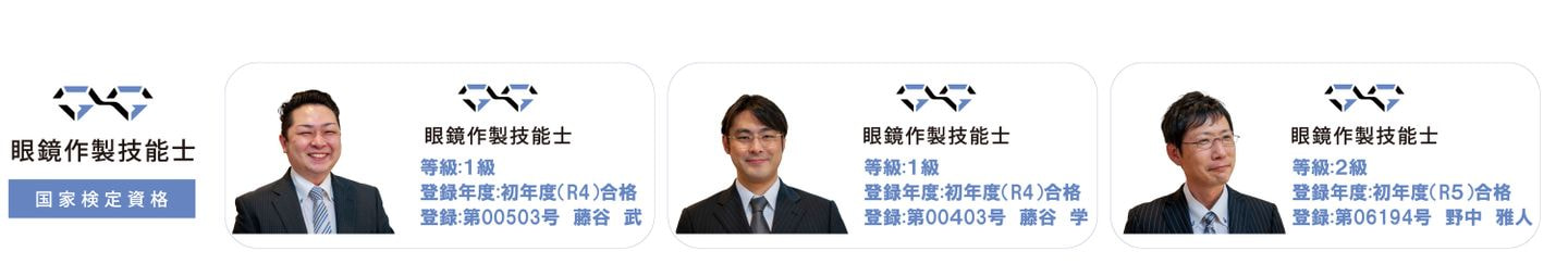 眼鏡作製技能士