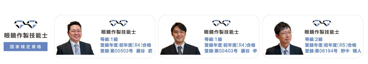 眼鏡作製技能士